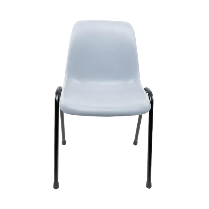 De Valk Plastic Stacking Chair 3360 Grey/Black - Image 2